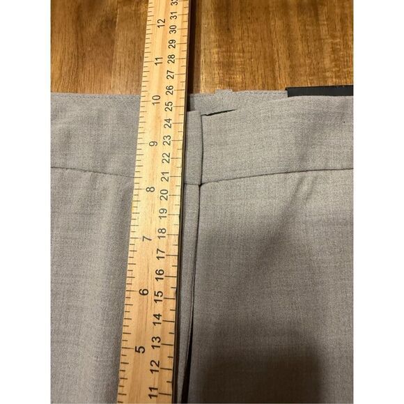 Worthington Curvy Fit Trouser Leg - Light Heather Gray Pants Size 12 - Picture 7 of 9